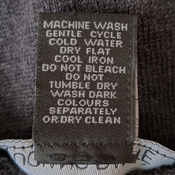 Luciano Dante Fine Mareno Charcoal Gray V-Neck Sweater Academia Neutral Preppy - Picture 5 of 5